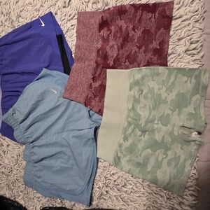 Nike Shorts Collection - Purple, Maroon, Light Blue, Mint